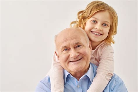 Granddaughter Touching Granddad Telegraph