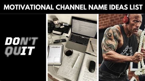 250 Motivational Channel Name Ideas List