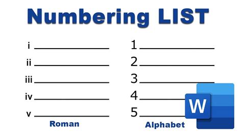 How To Create A Numbered List Roman And Alphabet In Microsoft Word