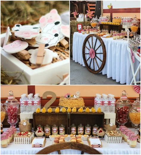 Baby shower food ideas don't have to be limited to glamour and elegance. Kara's Party Ideas Barnyard + Farm themed birthday bash ...