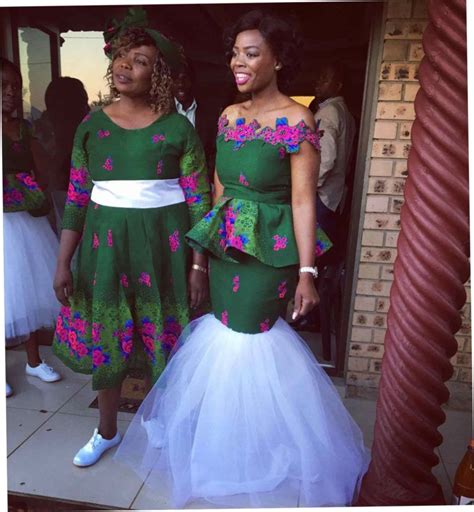 Shweshwe Traditional Dresses Wedding Dresses Fashionist Now African Traditional Wedding
