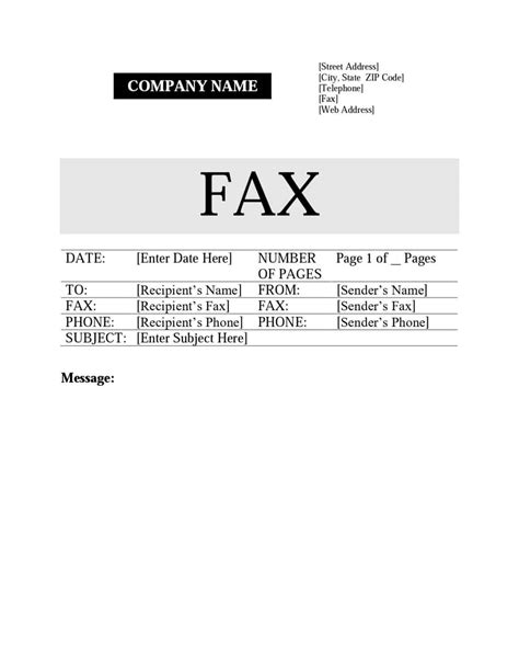Free Editable Fax Cover Sheet 16 Templates Word And Pdf
