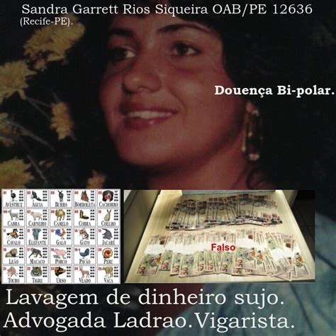 Sandra Garrett Rios Siqueira Oabpe 12636 Traficante De Dinheiro