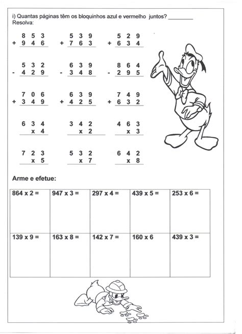 Atividade De Matemática 4 E 5 Anos Adição E Multiplicação 2 · Alfabetização Blog