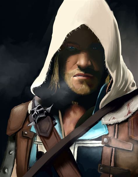 Assassins Creed Iv Edward Kenway Portrait By Gretamacedonio On