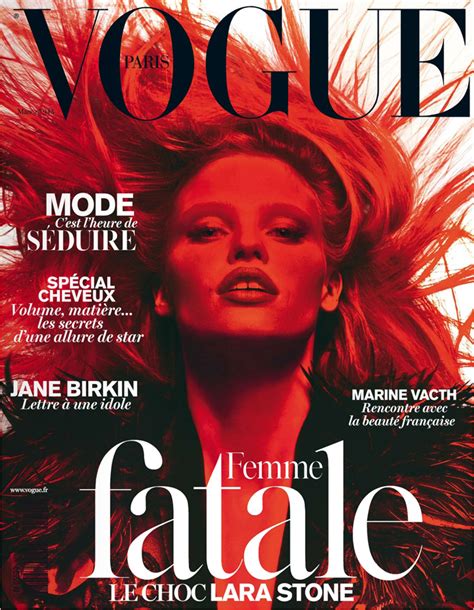 Lara Stone For Vogue Paris By Mert Marcus