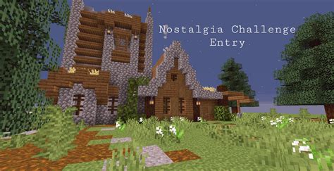 Nostalgia Challenge Rebuilding My First Base Minecraft Amino