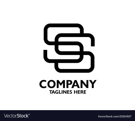 Letter Ss Logo Icon Design Template Elements Vector Image