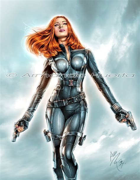 Black Widow Winter Soldier By Armando Huerta Sztuka