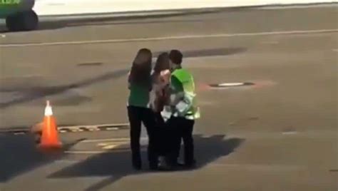 Viral Womans Desperate Chase After Missing Flight Caught On Camera