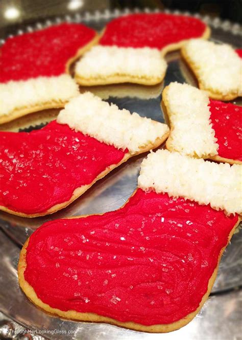 These cookies can also be iced with a confectioners frosting. Christmas Stocking Cookies - TGIF - This Grandma is Fun