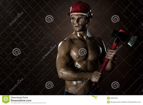 Workman Stock Image Image Of Dirty Safety Fitter Fatigued 22264245