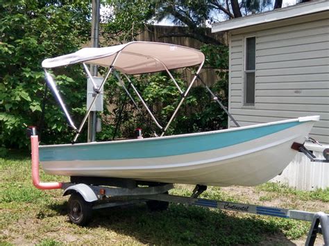 12 Foot Aluminum Jon Boat With 4 Hp 2 Stroke Yamaha Motor For Sale In
