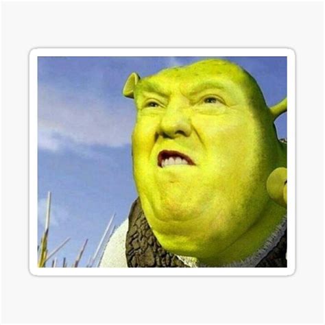 Shrek Trump Sticker For Sale By Natahalia Redbubble