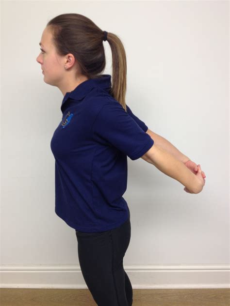 Shoulder Extension And Biceps Stretch G4 Physiotherapy And Fitness