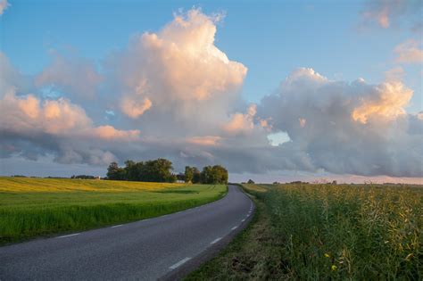 Wallpaper Sunlight Landscape Sunset Hill Nature