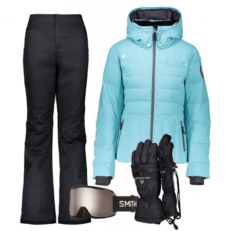 women s ski gear outfit laguna black slope threads
