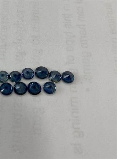 Natural Blue Sapphire Gemstone Size 4 Mm Shape Faceted Round Etsy
