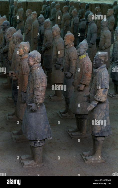 The Terracotta Army Is Sculptures Of Depicting The Army Of Qin Shi