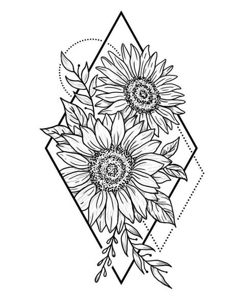 A white ink tattoo is a truly inspiring and unique idea, and it's growing in popularity. Pin by Panda🐼 on Things to color | Sunflower tattoos, Tattoos, Sleeve tattoos