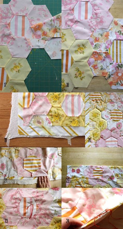 Hexagon Patchwork Quilt Diy Smile And Wave