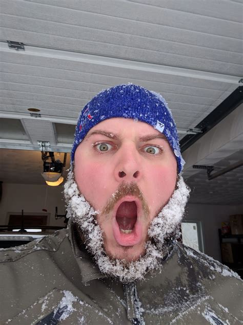 Its Cold In New England The Snow Attacked My Beard Rbeards