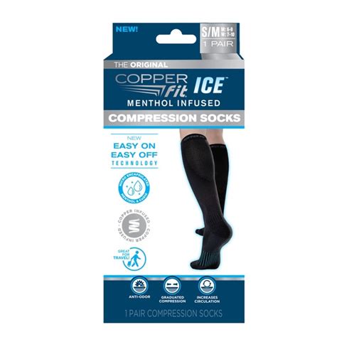 Copper Fit Ice Menthol Infused Compression Socks Pick Up In Store