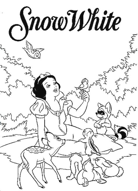Disney Princess Coloring Pages Snow White At Free Printable Colorings Pages
