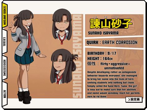 Bnha Sunako Profile Card By Lilyblizz Hero Academia Characters My