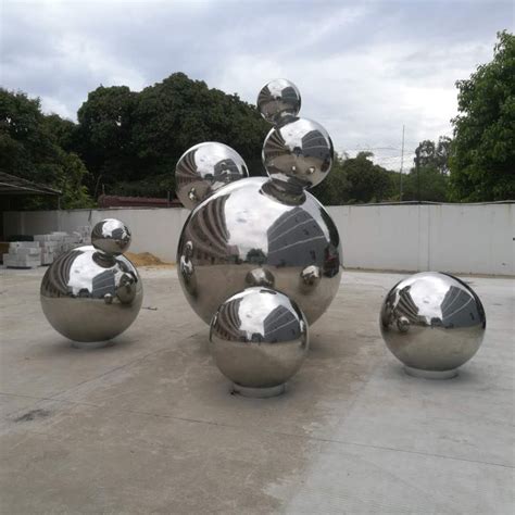 Large Outdoor Abstract Stainless Steel Sphere Sculpture Stainless Steel