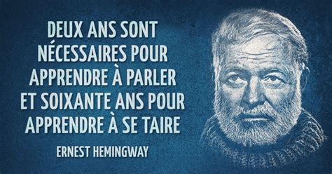 30 Phrases Célèbres Dernest Hemingway Sympa