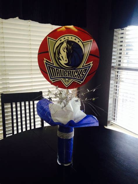 Dallas Mavericks Centerpiece 41st Birthday Bday Birthday Party