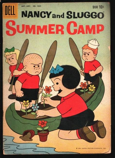 nancy and sluggo summer camp four color comics 1034 1959 dell fritzi ritz a comic books
