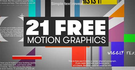 Free Motion Graphics Templates For Premiere Pro