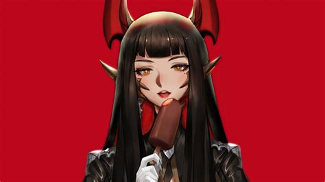 3840x2160 Red Demon Anime Girl 5k 4k Hd 4k Wallpapers Images