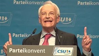 Edmund Stoiber (CSU) "Chancenland Bayern" Rede auf dem Parteikonvent ...