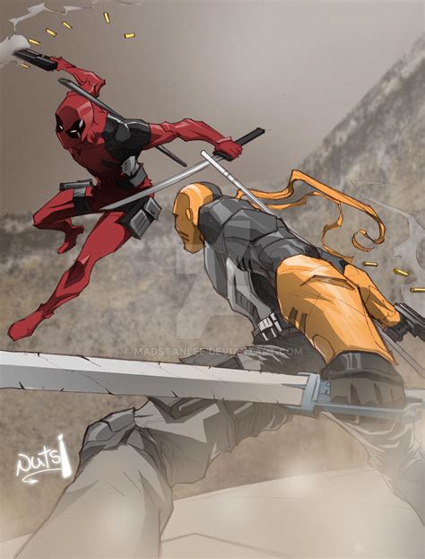 Deadpool Vs Deathstroke Battle Of The Wilsons By Madstanlee On Deviantart