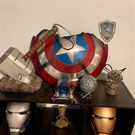 Captain America Broken Shield Metal Prop Replica Avengers Etsy