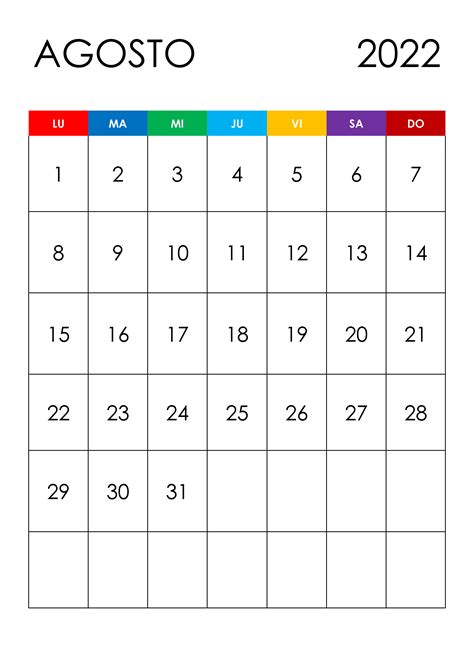 Calendario Agosto 2022 En Word Excel Y Pdf Calendarpedia Images