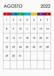Calendario Agosto 2022 En Word Excel Y Pdf Calendarpedia - Reverasite
