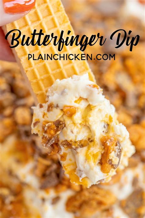 They taste better than the actual butterfinger brand! Butterfinger Dip - only 4 ingredients and ready in minutes ...