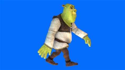 Shrek Walk Animated Left Chroma Youtube