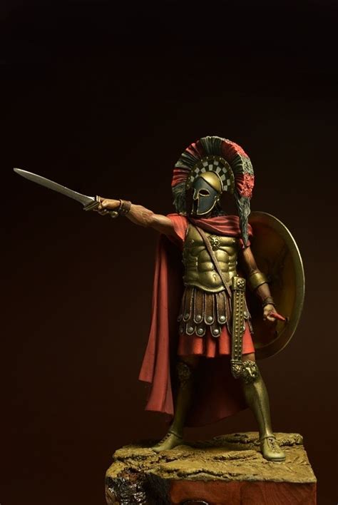 Spartan Aristocrat 90 Mm Collectible Hand Painted Figure Miniature