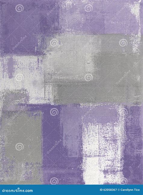 Purple Abstract Art Painting Stock Illustration Illustration Of