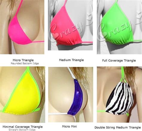 5 Patterns Easy Sew Bikini Tops Triangle By CrazyHeartsSwimwear