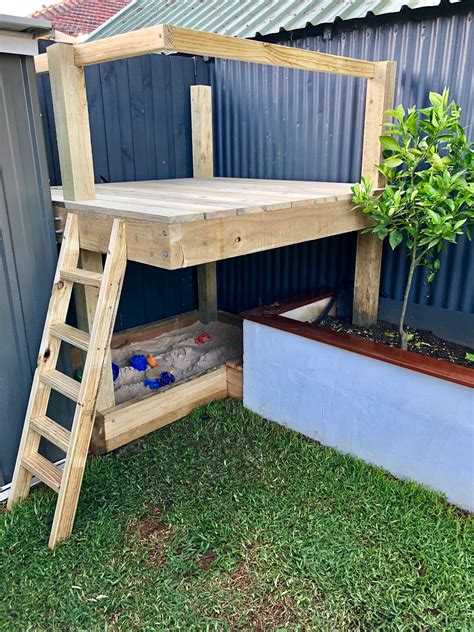 Kids Cubby House With Slide And Sandpit Bunnings Workshop Community