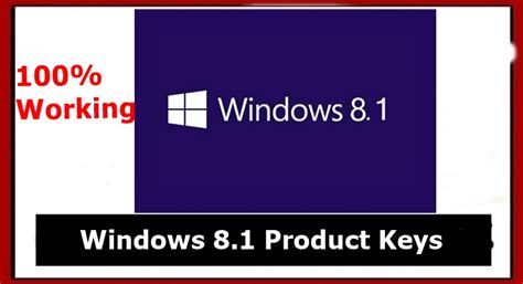 Windows 81 Product Keys List 2023 100 Wroking Activation • Infinityknow