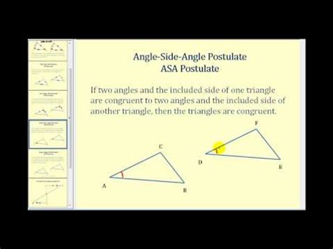 We can tell whether two triangles are congruent without testing all the sides and all the angles of the two triangles. ASA and AAS Triangle Congruence ( Read ) | Geometry | CK ...