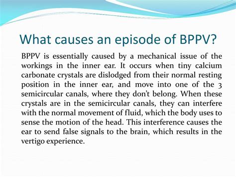 Ppt Dizziness Bppv And Vestibular Rehabilitation Powerpoint