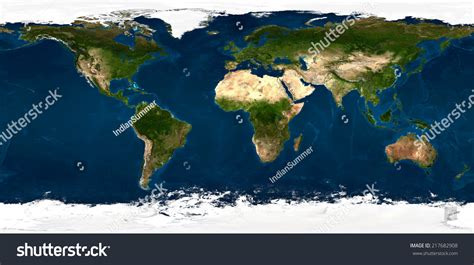 Extra Large Size Physical World Map Stock Illustration 217682908
